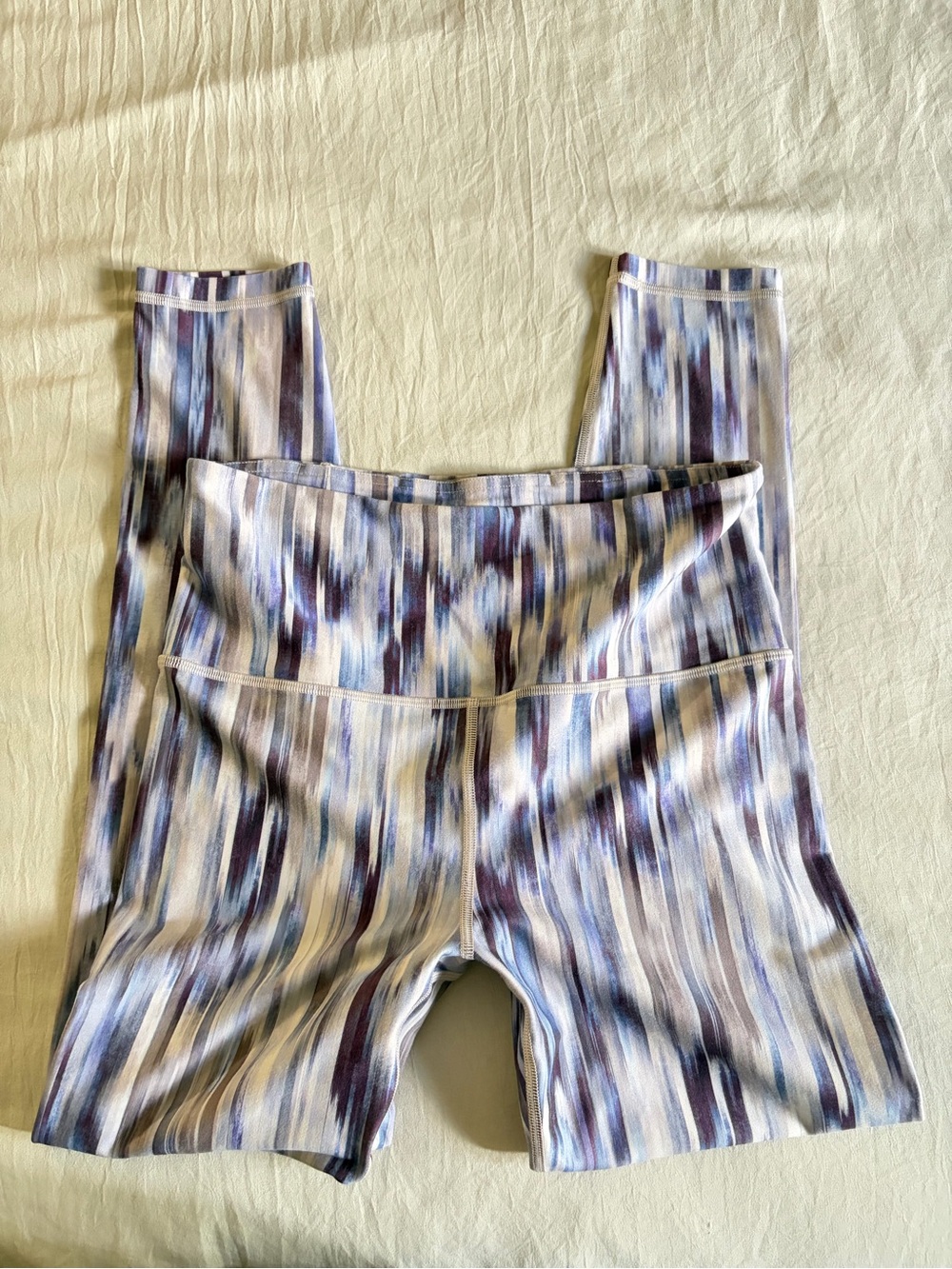 Athleta Striped yoga leggings size S
